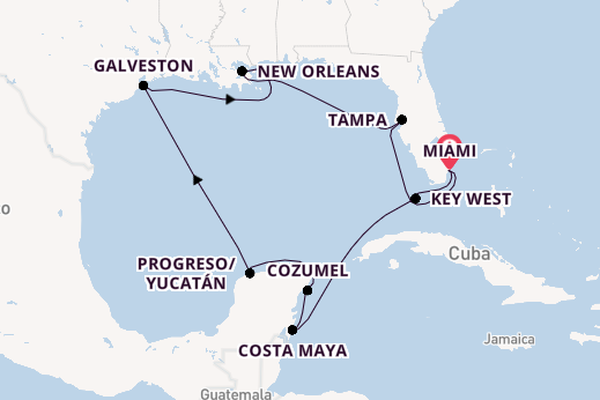 Westelijke Caraïben vanaf Miami, Verenigde Staten met de MS EUROPA 2