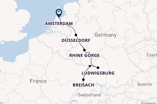 Rhine from Basel, Switzerland with the AmaFiora