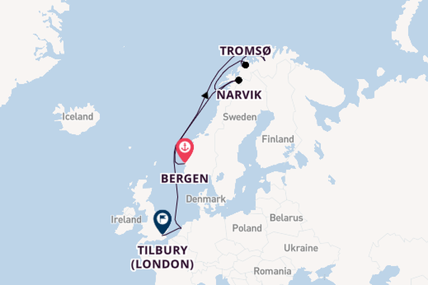 British Isles from Bergen, Norway with the Viking Neptune