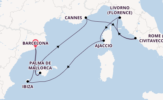 French Riviera, Italy and Ibiza