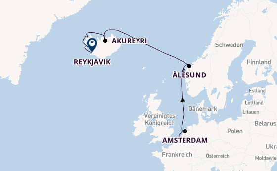 Arktis ab Southampton, Großbritannien auf der Norwegian Getaway