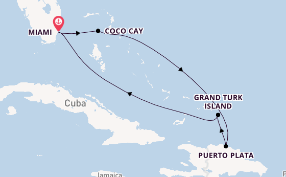 Caribbean from Miami, Florida, USA with the Celebrity Beyond