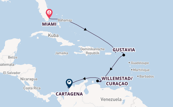 Karibik ab Miami auf der Silver Shadow