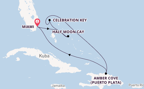 Karibik ab Miami auf der Carnival Celebration