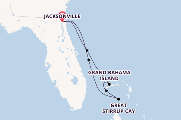 Caribbean from Jacksonville, Florida, USA with the Norwegian Dawn