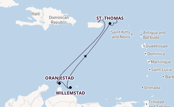 Caribbean vanaf San Juan, Puerto Rico met de Norwegian Prima