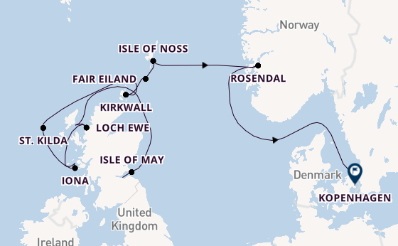 Schotland vanaf Leith (Edinburgh), Schotland met de Silver Endeavour