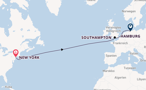 Queen Mary 2 - Atlantiküberfahrt nach Hamburg mit dem letzten Ocean Liner