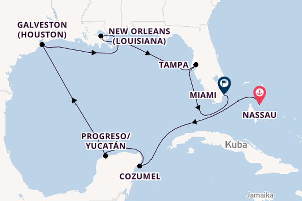 Karibik ab Nassau, Bahamas auf der EUROPA 2