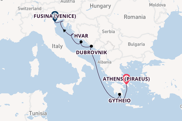 Eastern Mediterranean from Athens (Piraeus), Greece with the Seabourn Quest