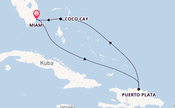 Karibik ab Miami auf der Freedom of the Seas