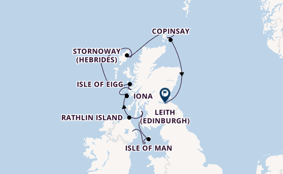 United Kingdom from Belfast, Northern Ireland, United Kingdom with the Seabourn Venture