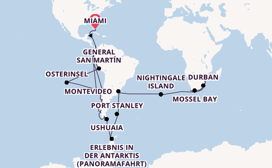 Transatlantik ab Miami auf der Seabourn Quest
