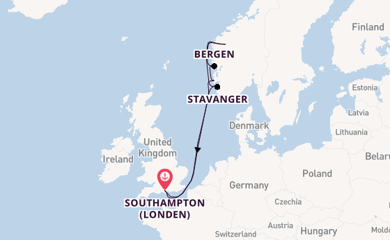 Noorwegen vanaf Southampton (Londen), Engeland met de Freedom of the Seas