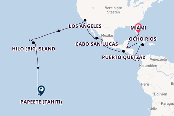 Mittelamerika ab Miami auf der Seven Seas Splendor