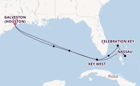 Karibik ab Galveston (Houston), USA auf der Carnival Breeze