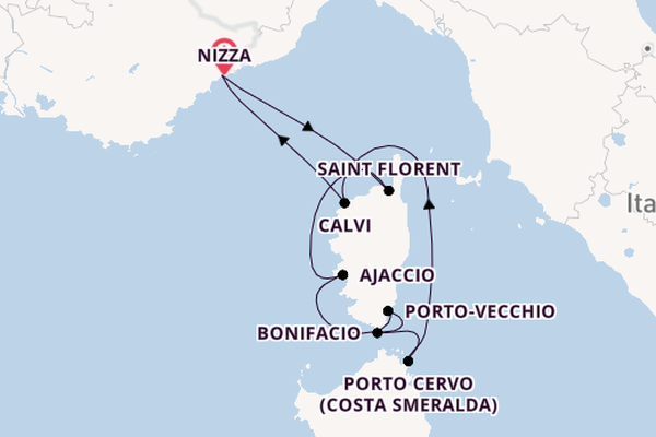 Westliches Mittelmeer ab Nizza, Frankreich auf der Le Ponant