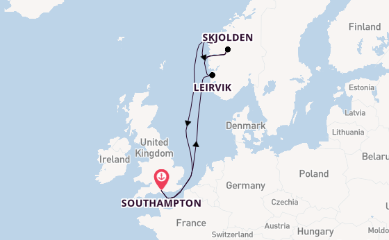 Norway from Southampton, England with the Balmoral