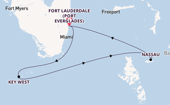 Karibik ab Fort Lauderdale (Port Everglades), USA auf der Jewel of the Seas