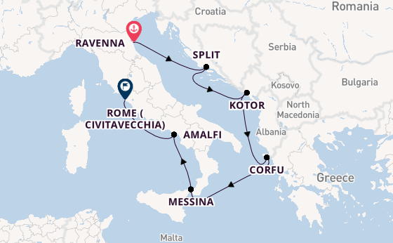 Italian Lakes & Cities Tour with Italy, Croatia & Greece Cruising
