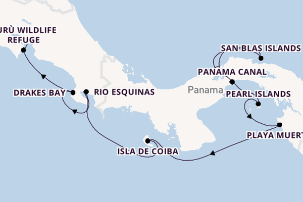 Central America from Colón, Panama with the Le Bellot