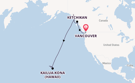 Hawaii from Vancouver, Canada with the Norwegian Spirit 