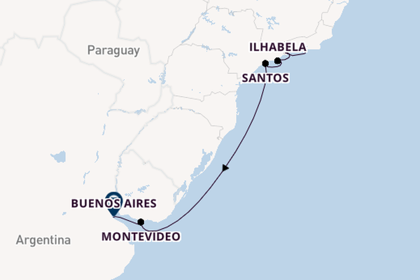 South America from Rio de Janeiro, Brazil with the Azamara Quest