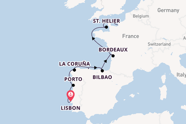 Portugal from Lisbon, Portugal with the Seven Seas Mariner