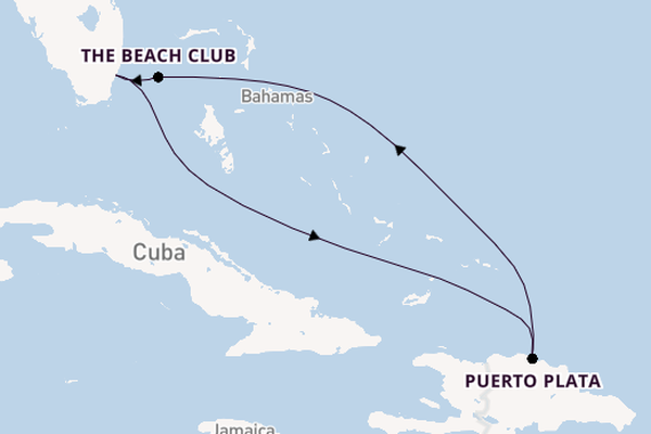 Caribbean from Miami, Florida, USA with the Brilliant Lady