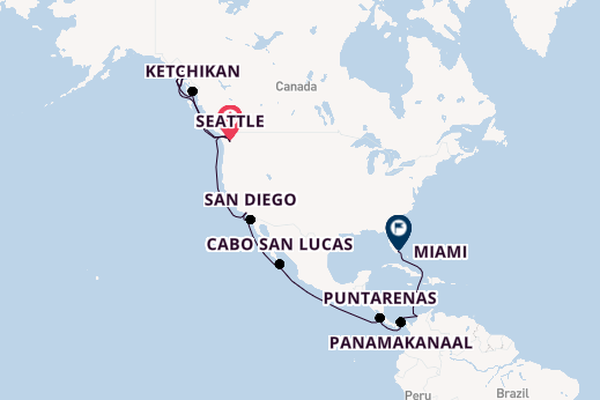 Alaska vanaf Seattle, Verenigde Staten met de MSC Poesia
