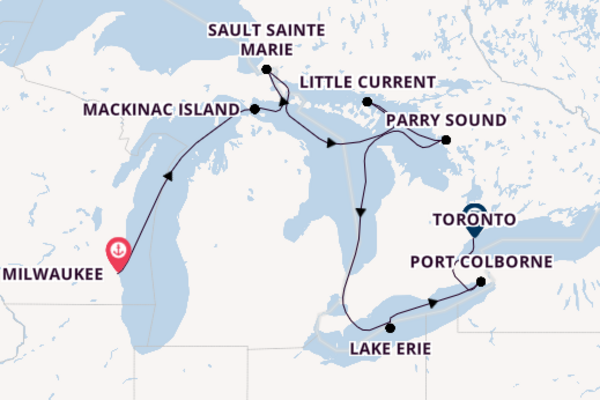 Sailing from Milwaukee via Mackinac Island