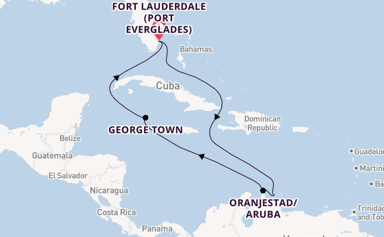 Caribbean from Fort Lauderdale (Port Everglades), Florida, USA with the Celebrity Beyond