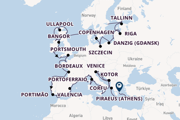Mediterranean from Stockholm, Sweden with the Azamara Quest
