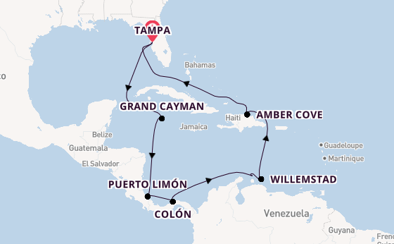 Caribbean from Tampa, Florida with the Carnival Legend
