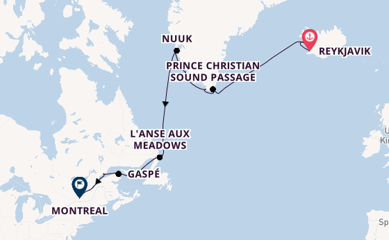 Transatlantic from Reykjavik, Iceland with the Seabourn Quest