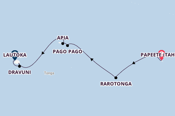 Polynesien ab Papeete (Tahiti), Französisch-Polynesien auf der Norwegian Spirit