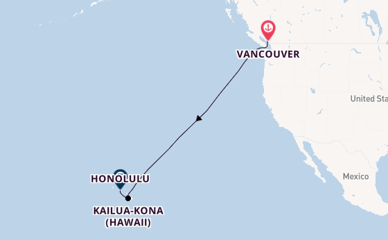 Hawaii from Vancouver, Canada with the Anthem of the Seas