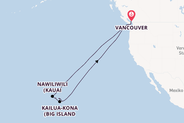 Polynesien ab Vancouver, Kanada auf der Koningsdam
