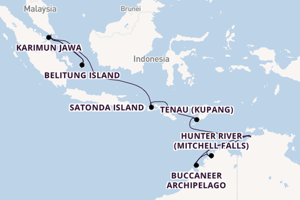 South East Asia from Singapore, Singapore with the Silver Cloud