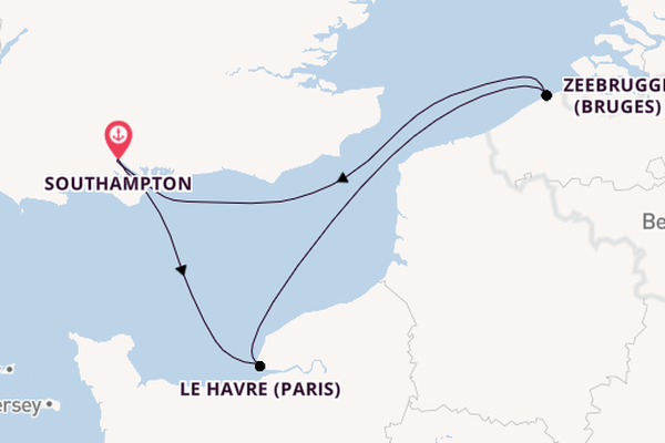 British Isles from Southampton, England with the Queen Mary 2