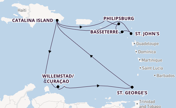 Caribbean from La Romana, Dominican Republic with the MSC Opera