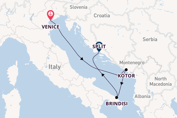 Mediterranean from Venice, Italy with the MSC Armonia 
