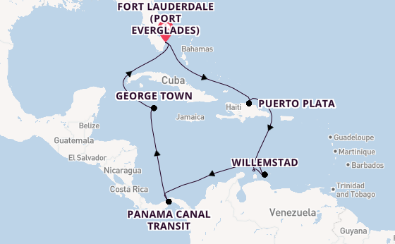 Caribbean from Fort Lauderdale (Port Everglades), Florida with the Celebrity Ascent