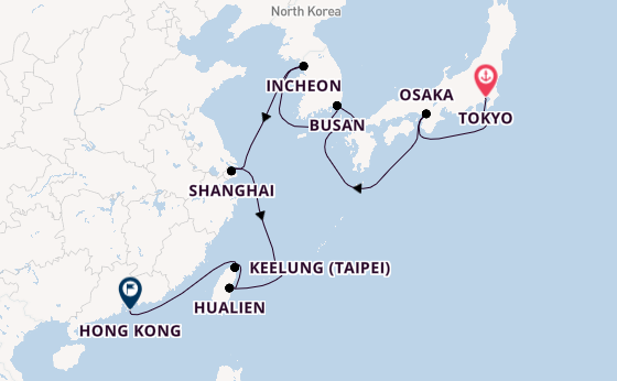 Japan from Tokyo, Japan with the Seabourn Encore