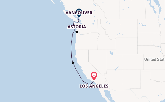 USA West Coast from Australia with the Discovery Princess