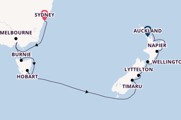 15 day cruise with the Regatta to Auckland