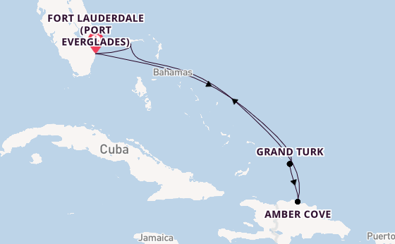 Caribbean from Fort Lauderdale (Port Everglades), Florida with the Caribbean Princess