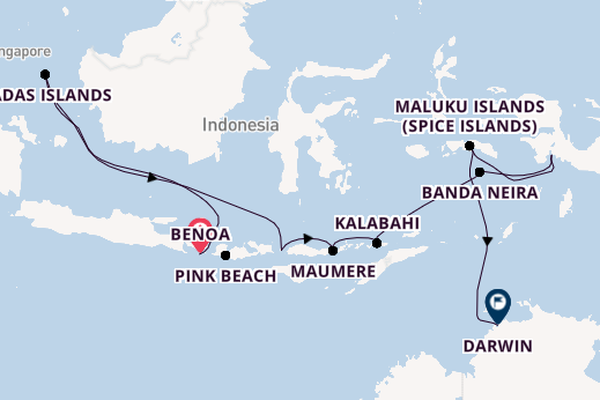 Indonesia from Benoa, Bali, Indonesia with the Le Soléal