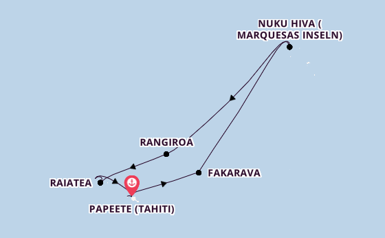 Französisch-Polynesien ab Papeete (Tahiti), Französisch-Polynesien auf der Silver Whisper