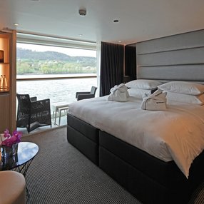 Come aboard the undefined and discover one of 8 cabin categories on a total of 4 decks that can accommodate 126 passengers. Choose your dream cabin and feel at home on board the undefined!